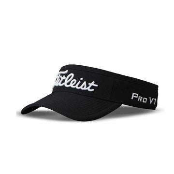TITLEIST Men's Tour Performance Adjustable Visor - Black/White